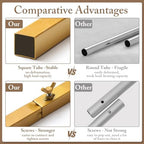 Toolterritary 2 Metal Arch Backdrop Stand and 2 Cover Set, Sturdy 7.2FT, 6FT Party Backdrop Set, Wedding Arch Frame and Cover Set for Birthday, Baby Shower,Christmas, Anniversary(Beige) - Image 3