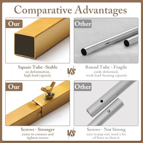 Toolterritary 2 Metal Arch Backdrop Stand and 2 Cover Set, Sturdy 7.2FT, 6FT Party Backdrop Set, Wedding Arch Frame and Cover Set for Birthday, Baby Shower,Christmas, Anniversary(Beige) - Image 3