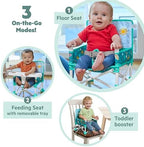 Bright Starts Disney Stitch Pop 'N Sit Portable Booster, Indoor/Outdoor Use, Floor Seat with Feeding Tray, Blue, 6 Mos - 3 Yrs (Pack of 2) - Image 4