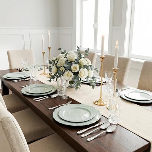 Tinybee 60PCS Sage Green Plates - Heavy Duty Sage Green Disposable Plates - Image 3
