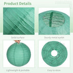 6 8 10 12 Assorted Sizes Paper Lanterns, 32 Pcs Foldable Round Lanterns for Christmas Festival Baby Shower Wedding Birthday Party, Hanging Indoor Outdoor Decoration - Image 6