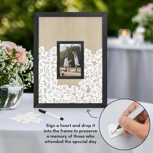 Americanflat 12x16 Shadow Box Frame - Matted to 4x6 - Black - Image 4