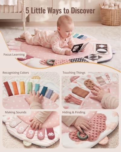 Blissful Diary Baby Play Gym, 5 Development Zones Activity Tummy Time Mat - Image 6