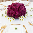 WEISPARK 100PCS Artificial Hydrangea Flowers, Fake Flowers Silk Hydrangea Full Flowers Heads with Stems for Wedding Home Party Shop Baby Shower Decor (Fuchsia) - Image 3