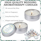 MTLEE 50 Pcs Greenery Baby Shower Scented Candles for Boy - Image 6