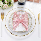 50Pcs Pink Butterfly Wedding Invitations with Envelopes and Rsvp Cards - Image 5