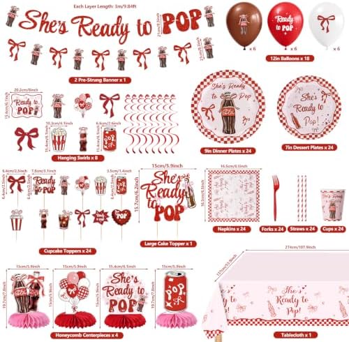 202Pcs Ready to Pop Baby Shower Decorations Kit for 24 Guests - Image 2