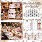 MTLEE 24 Sets Highland Cow Baby Shower Favors for Guest Bulk Including Lavender Scented Candles and Empty Matches Jars with Cork Top Thank You Cards and Organza Bags for Baby Shower Party Souvenir - Image 4