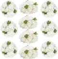White Flowers Balls for Centerpieces: 11.8in Diam, 10 Pcs by CreatedforWeddingsandHome