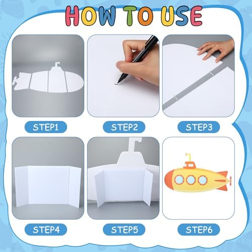 5 Pcs Large Under The Sea Cutouts Decorations with Stand - Image 4