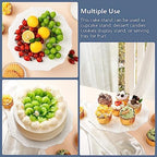 10 Inch White Ceramic Cake Stand (Holds 10 Inch Cake), Decorative Cupcake Stand, Dessert Display Plates for Snacks and Cookies, Baby Shower, Birthday, Wedding Party Decor - Image 5