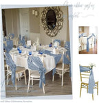 fani 60 PCS Satin Chair Sashes, 7x78 Inch, Dusty Blue - Image 7