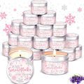 MTLEE 24 Pcs Baby Shower Candle, Snowflakes, Pink, 1.2 oz by CelebrateEveryMoment
