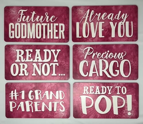 KING PROPS Photo Booth Props Set It's a Girl Perfect Baby Shower Decorations 6 Count Props Set, Perfect Any Party, Waterproof Multi Color Double Sided Pink and White Selfie Photoshoot Party Props - Image 4