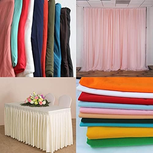 Balsa Circle 54-Inch x 10 Yards White Polyester Fabric by The Bolt - Wedding Party Decorations Sewing DIY Crafts Costumes - Image 5