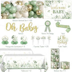 138Pcs Sage Green Baby Shower, Oh Baby Balloon Garland Arch Kit - Image 2