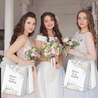 Kolldenn 50 Pcs Welcome Bags for Wedding Guests with Handles, Pink, Roses - Image 5