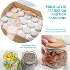 Syntic 40 Pack 7oz Small Glass Jars with Cork Lids,Mason Jars - Image 2