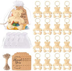 50 Pcs Bear Bottle Opener Keychains for Baby Shower Party Favors by Uezea