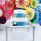 3 Pack Tempered Glass Cake Stands Set, 8 10 13 Inch Square Dessert Display - Image 7