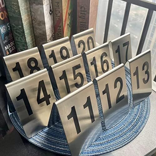 Large Stackable Tent Style Metal Place Cards. - Image 3