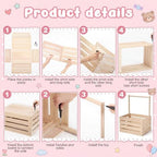 Novabright Wooden Baby Shower Crate Closet with Handle, Classic, Wood - Image 4