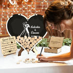 Personalized Wedding Guest Book, Wooden Rustic Wedding Decor Alternative Guest Book, Custom Wooden Wedding Guest Book, Wedding Guest Drop Box Alternative Guest Book Frame - Image 3