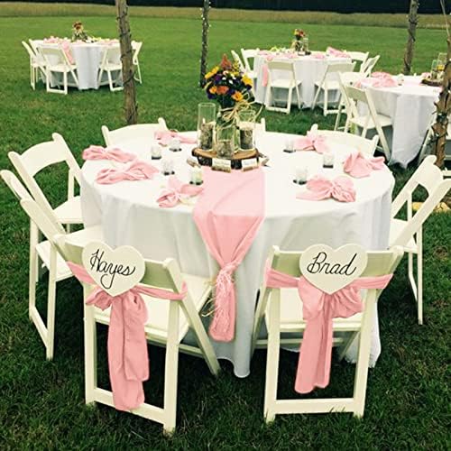 fani Rose Gold Satin Chair Straps Bows,60 PCS 7x108 Inch,Chair Sash - Image 6