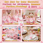 Leelosp Duck Soap Party Favors Gift with Transparent Bags and Thanks Tag for Baby Shower Guest Reveal Baptism Shower Wedding Birthday Summer Party Favor Decorations Supplies(50 Sets,Pink) - Image 6