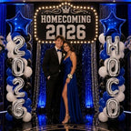 2 Sets Homecoming 2026 Balloon Column Stand Party Decorations Kits with Balloons Class of 2026 Hoco Balloon Tower Stand Kit for Homecoming Prom Party Photo Booth Props Backdrop Decor Party Supplies - Image 2