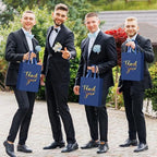 Kolldenn 16 Pcs Thank You Gift Bags Thank You Paper Bags with Handle Wrap Bags Bulk Totes for Birthdays Business Wedding Baby Shower Party Favors(11.81 x 9.84 x 3.94 Inches,Navy Blue) - Image 5