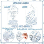 Serencatcher 7.2ft 6ft Seashell Sea You Soon Baby Arch Backdrop Covers 2pcs - Image 4
