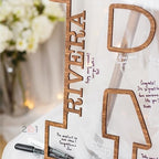 Wooden Wedding Guest Book Alternative - Acrylic Personalized Sign for Party Wedding Sign - Please Sign in Memory of Our Day - Unique Rustic Wedding Decorations for Reception - Gift Wedding Ideas - Image 5