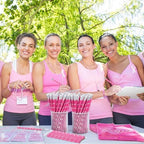 Resurhang 200 Pcs Breast Cancer Awareness Items Bulk, Pink Ribbon Gifts - Image 5