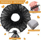 Woanger 500 Pcs Black Organza Bags Bulk 3 x 4 Inch Small Drawstring Mesh Gift Bags Sheer Jewelry Pouches Sachet Candy Pouch for Wedding Favor Holiday Festival Birthday Party Shower (Pack of 2) - Image 3