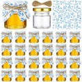 Funnymoom 24 Set Wedding Favor Jars, 1.7oz Mini Glass Jars with Lids,Blue by Funnymoom