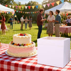Moretoes 16pcs Cake Boxes, 10x10x10 Inches Tall White Square Bakery Boxes - Image 7