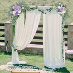 Purple Wedding Arch Flowers Set of 2 - Image 4