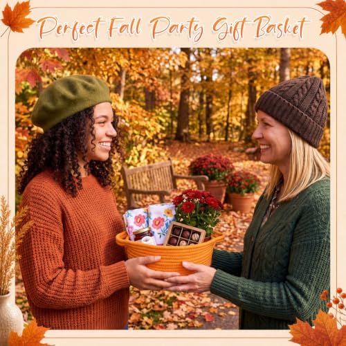LemonRoad 5 Pcs Fall Empty Gift Basket, Autumn Party Supplies Decor - Image 4