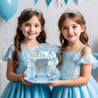 Anime Princess Cake Toppers, Snow Theme Princess Cake Decorations&Lip Gloss Kit for Kids, Fun DIY Lip Gloss Making Kit Birthday Gifts for Girls Kids Teens Baby Shower Children's Party - Image 6