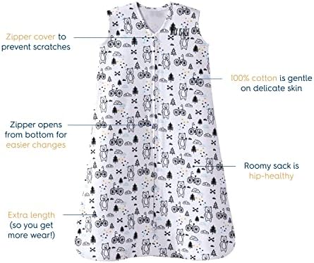 HALO SleepSack, 100% Cotton Wearable Blanket, Swaddle Transition Sleeping Bag, TOG 0.5 - Image 2