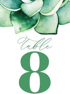 Succulent Design Table Number Cards Double Sided Party Table Numbers for Reception Baby Shower Anniversary Birthday Bridal Party 5x7 100 Pcs by Unknown
