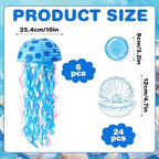 Whaline 30 Pcs 10'' Cartoon Sponge Themed Birthday Party Decor, Jellyfish - Image 2