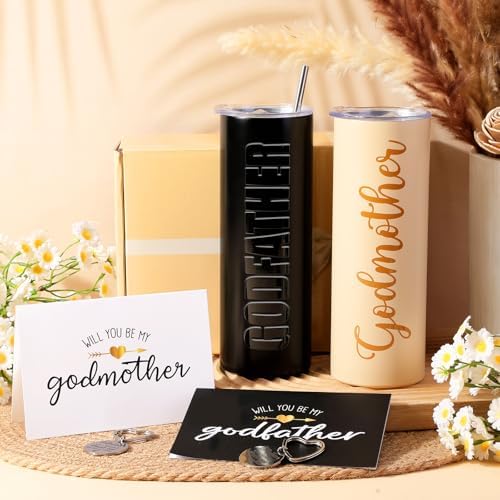 Mimorou 7 Pcs Godparents Proposal Gift Set Will You Be My Godparents - Image 2