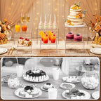 6 Pcs Acrylic Buffet Risers, Clear Stackable Food Display Stand - Image 5