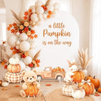 5 PCS Fall Pumpkin Baby Shower Stand Up Decor for Indoor Outdoor - Image 2