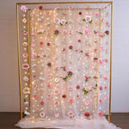 Suncalla 6 Pack 35.4ft Fake Flower LED Garland Backdrop, Fresh, Pink - Image 5