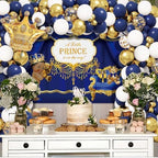 262PCS Royal Prince Baby Shower Decorations, Little Prince Party Supplies - Image 4