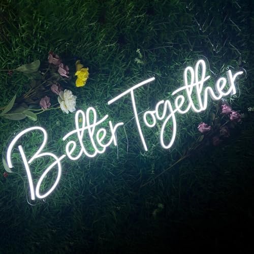 Better Together LED Neon Sign, Custom Neon Light Wedding Decor Engagement Party Proposal Light Gift-30 inch - Image 2