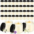MTLEE 36 Pcs Bulk Candle Mini Mason Jar Candle, Freesia, Gardenia, Lavender by MTLEE